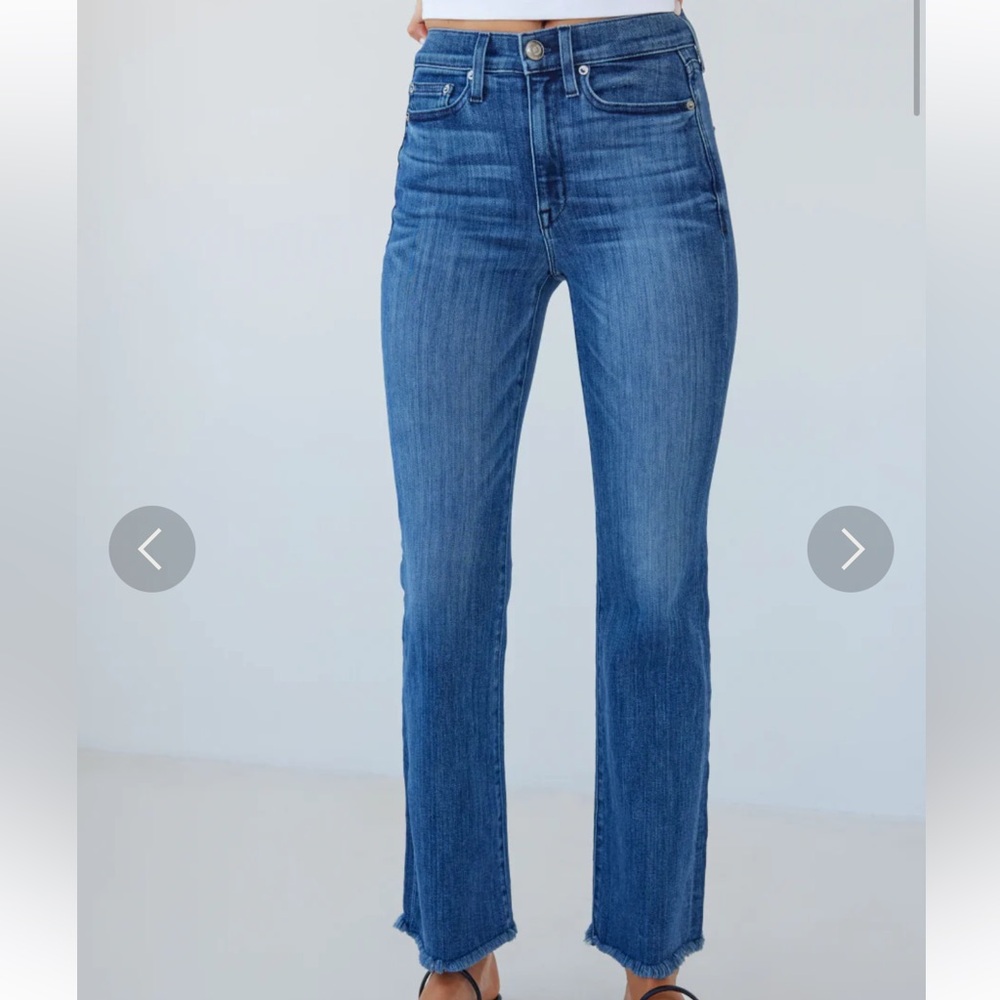 AYR “The Pop” Women's Straight Leg Jeans in LIGHT WASH